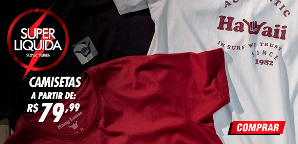 Camisetas a partir de R$ 79,99