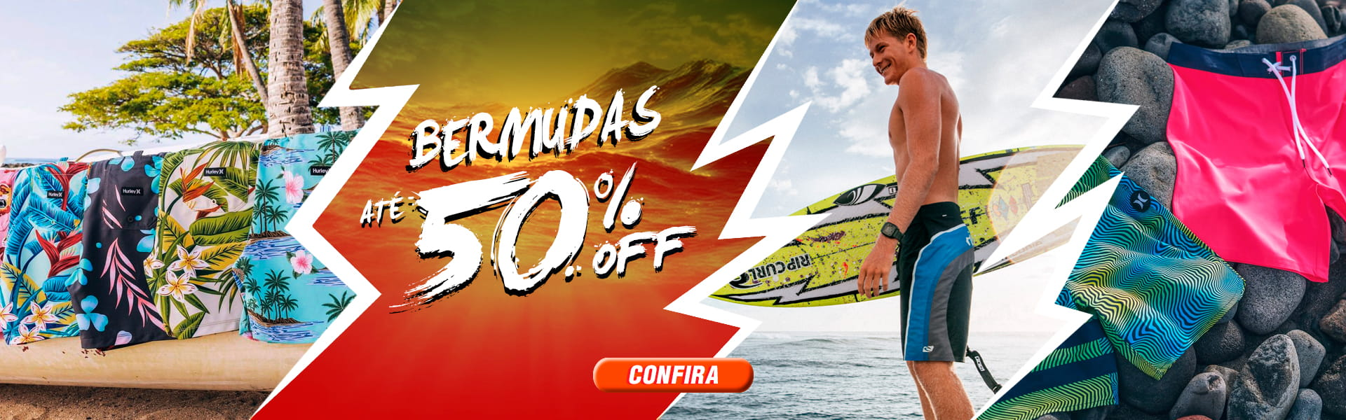 Bermudas Até 50% Off