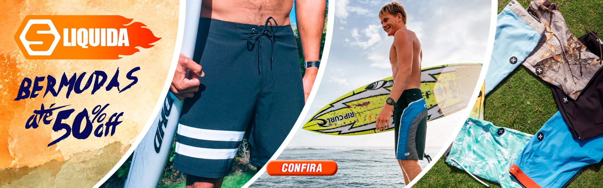 Bermudas Até 50% Off