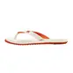 Chinelo Sandália Sandália Kenner Red Branco e Laranja