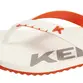 Chinelo Sandália Sandália Kenner Red Branco e Laranja