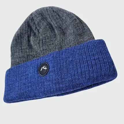 Gorro Rusty Bicolor Chumbo e Azul