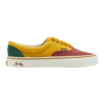 Tênis Redley Confort Multicolor Bob Marley Vermelho, Amarelo e