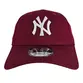 Boné New Era 940 MLB New York Yankees Vermelho Escuro