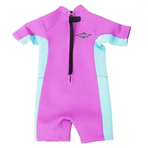 Short John Rip Curl Infantil Omega Back Zip 1.5mm Roxo
