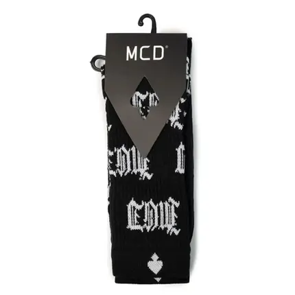Meia Mcd Caligraffiti Cano Longo