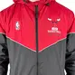 Jaqueta New Era Corta Vento Chicago Bulls Club House Preto/Vermelho