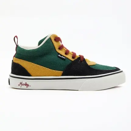 Tênis Redley Studio Multicolor Bob Marley Preto Amarelo Verde - l