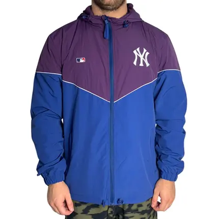 Jaqueta New Era Corta Vento Style Street MLB Neyyan Marinho Vinho