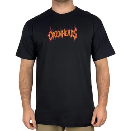 Camiseta Okenheads Basica Silk Picho Preto