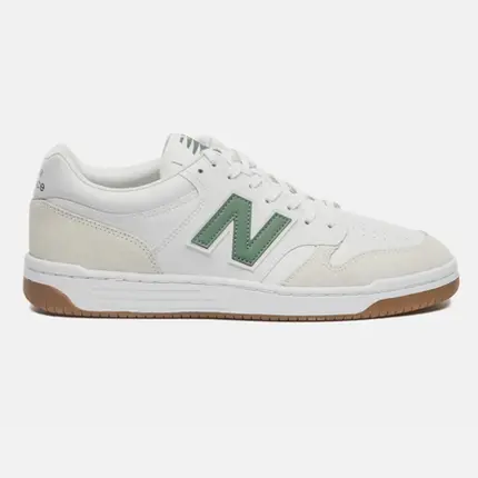 Tênis New Balance 480 Low Branco Verde Cinza Masculino Casual