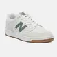 Tênis New Balance 480 Low Branco Verde Cinza Masculino Casual