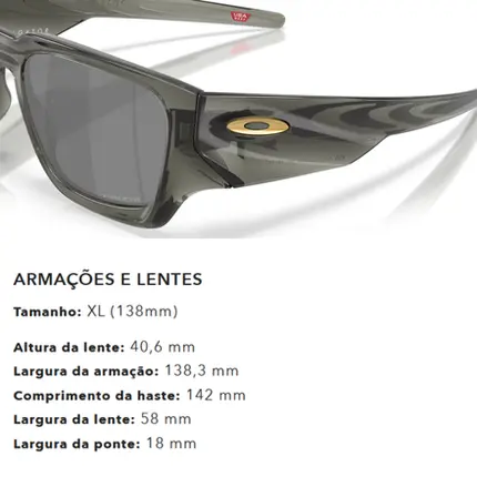 Óculos Oakley Instagator Transparent Grey Smoke Prizm Black - l
