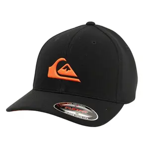 Boné Quiksilver Orange Logo Preto