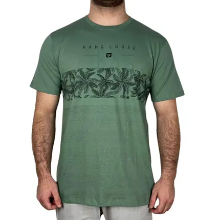 Camiseta Hang Loose Silk MC Palmcore Verde Oliva