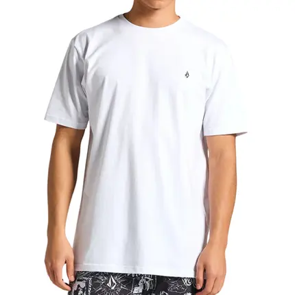 Camiseta Volcom Silk MC Stone Blanks Plus Size Branco