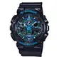Relógio G-Shock Digital Preto/Azul GA-100CB-1ADR