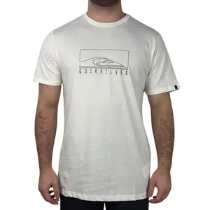 Camiseta Quiksilver Boxed Out Snow White