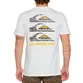 Camiseta Quiksilver Vertical Logos Snow White