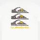 Camiseta Quiksilver Vertical Logos Snow White