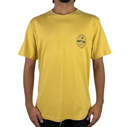Camiseta Rip Curl Staple Mustard