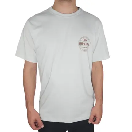 Camiseta Rip Curl Staple Off White