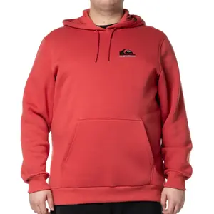Moletom Quiksilver Fechado Omni Logo Fc Vermelho Plus Size