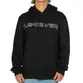 Moletom Quiksilver Fechado Word Block Preto Plus Size