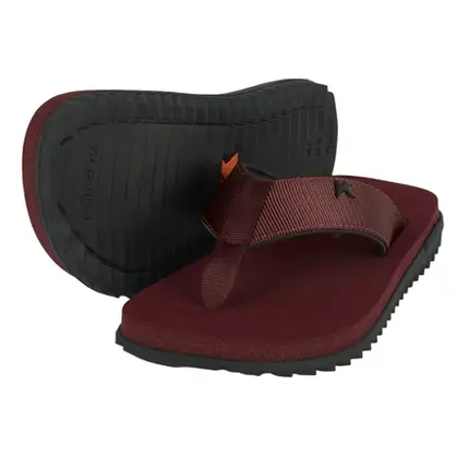 Chinelo Sandália Kenner Kivah Tks Preto Bordô