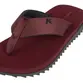 Chinelo Sandália Kenner Kivah Tks Preto Bordô