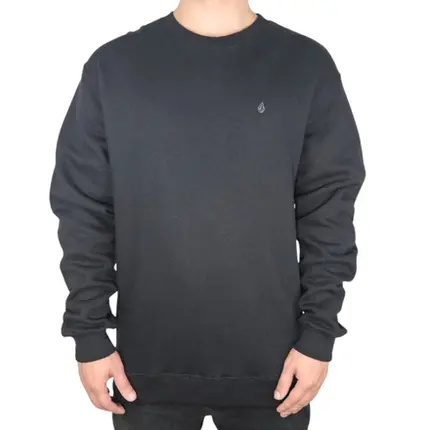 Moletom Volcom Careca Single Stone Preto