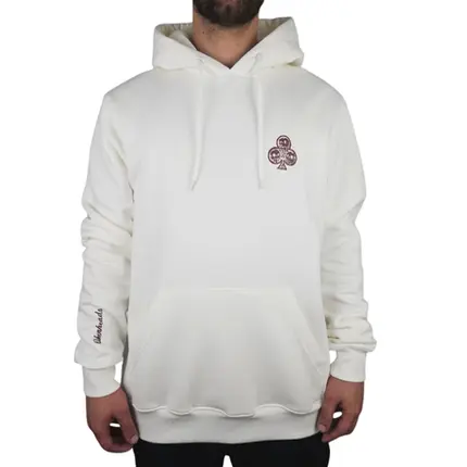 Moletom Okenheads Fechado Three Skulls Branco