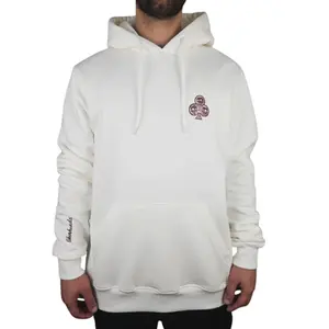 Moletom Okenheads Fechado Three Skulls Branco