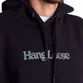 Moletom Hang Loose Canguru Typo Preto Plus Size