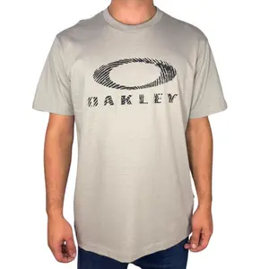 Camiseta Oakley Ellipse Fingerprint SS Tee Cement