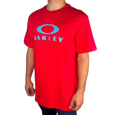 Camiseta Oakley O-Bark SS Tee Hibiscus Red - l Surftrip l