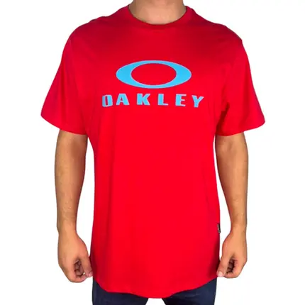 Camiseta Oakley O-Bark SS Tee Hibiscus Red