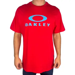 Camiseta Oakley O-Bark SS Tee Hibiscus Red