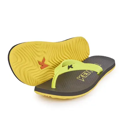 Chinelo Sandália Kenner Summer Amarelo/Preto