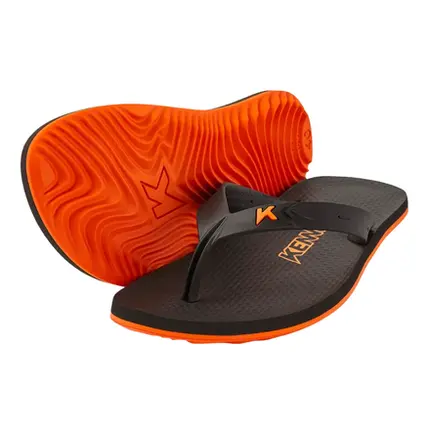 Chinelo Sandália Kenner Summer Preto/Laranja