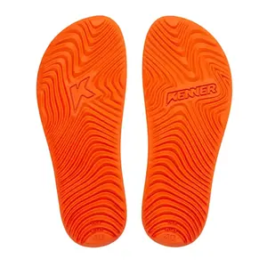 Chinelo Sandália Kenner Summer Preto/Laranja