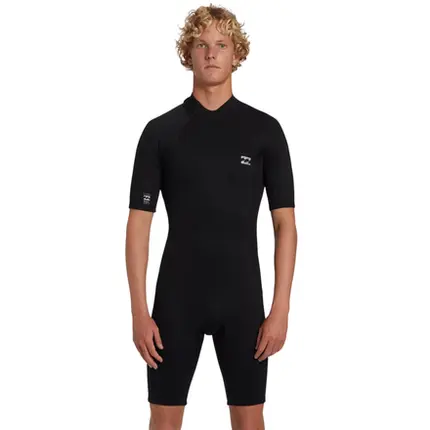 Wetsuit Billabong Short John 2mm Foil Backzip Surf Preto