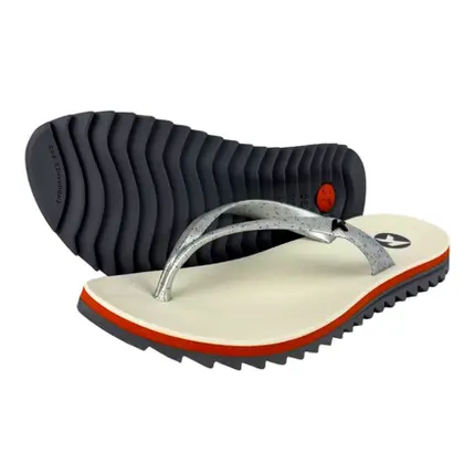 Chinelo Sandália Kenner Kyra Pro Laranja Pitaya Branco