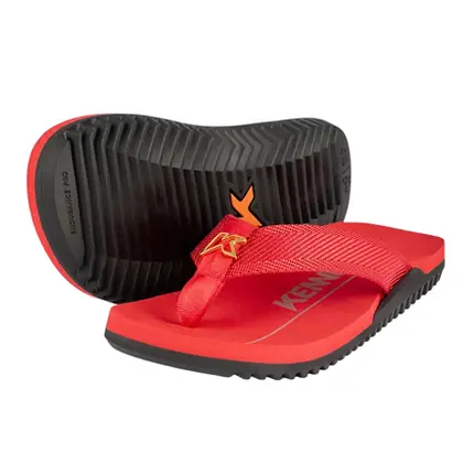 Chinelo Sandália Kenner NK6 Gold Preto Vermelho