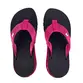 Chinelo Sandália Rakka Preto Rosa Fucsia