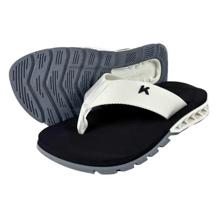 Chinelo Sandália Rakka Cinza Branco