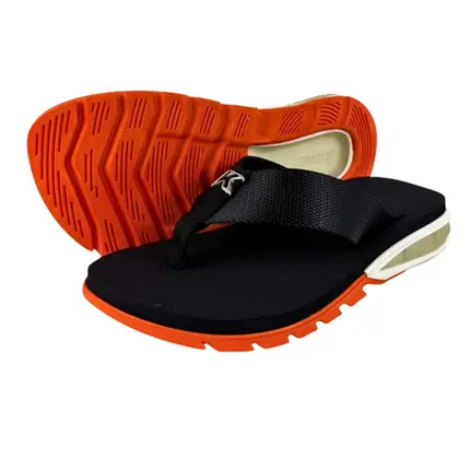 Chinelo Sandália Kenner Orak Laranja Preto