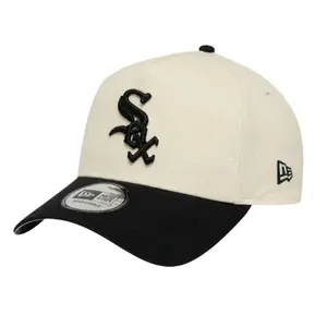 Boné New Era 940AF Chicago White Sox Chromeblack2T Plain Branco