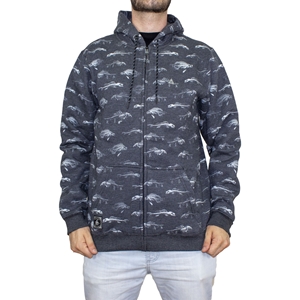 indigo dyed moletom com capuz